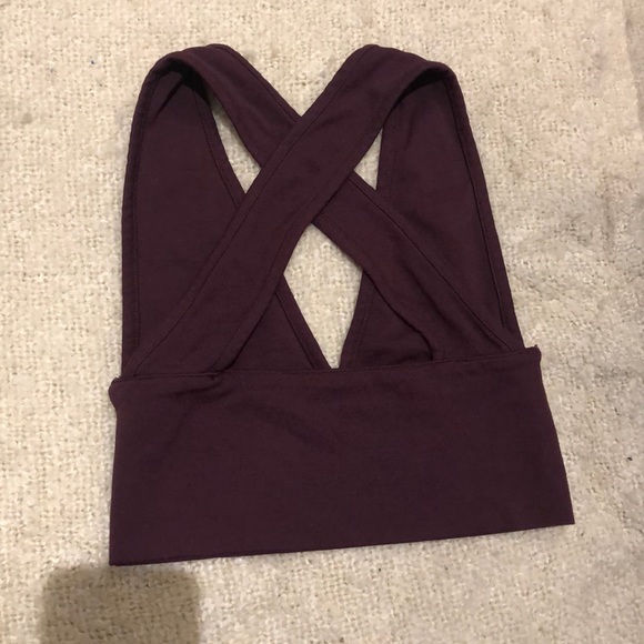 Dark purple bra top - Picture 2 of 3